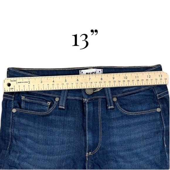 Paige Size 26  hoxton ankle jeans denim skinny dark wash - Picture 8 of 15